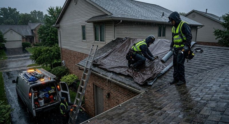 A Frame Roof Repair in Accomack County, VA