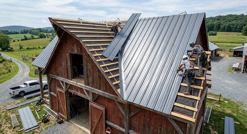 Barn Roof Installation in Accomack County, VA