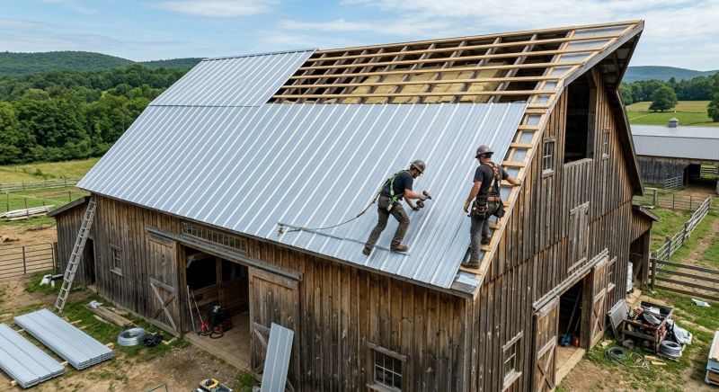 Barn Roof Installation in Accomack County, VA