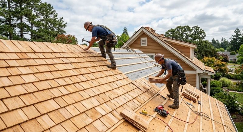 Cedar Roof Installation in Chincoteague Island, VA