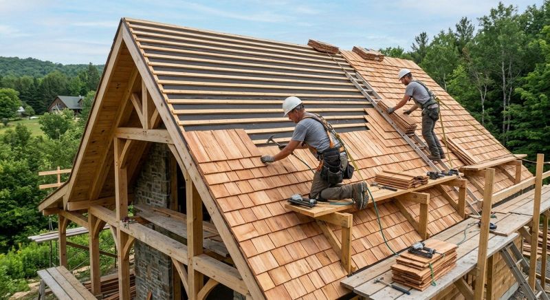 Cedar Roof Installation in Chincoteague Island, VA