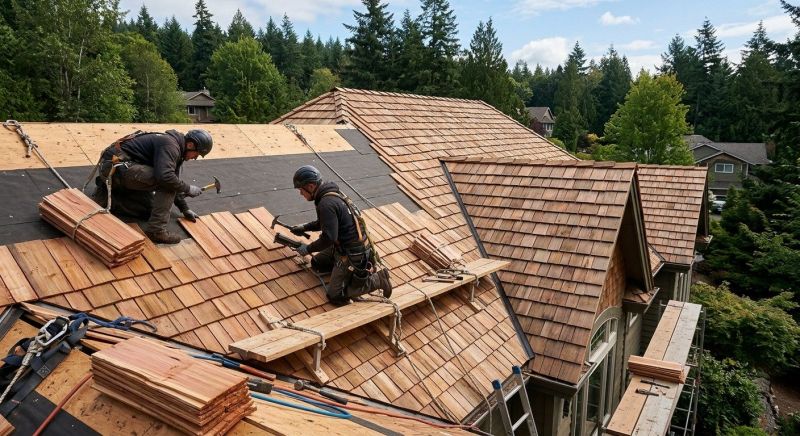 Cedar Roof Installation in Pocomoke City, MD