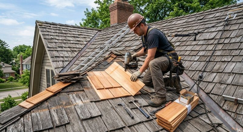 Cedar Shake Roof Repair in Chincoteague Island, VA