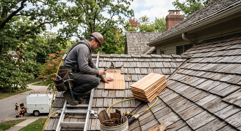 Cedar Shake Roof Repair in Pocomoke City, MD