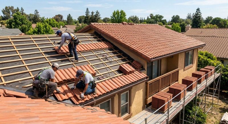 Clay Roof Installation in Chincoteague Island, VA