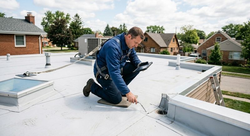 Flat Roof Inspection in Accomack County, VA