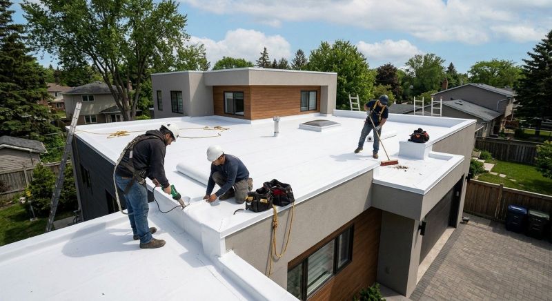 Flat Roof Installation in Chincoteague Island, VA