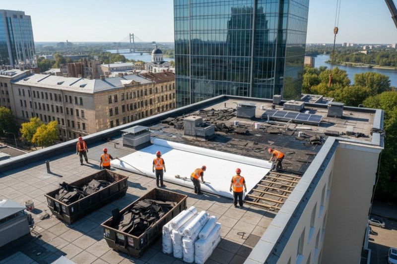 Flat Roof Replacement in Pocomoke City, MD