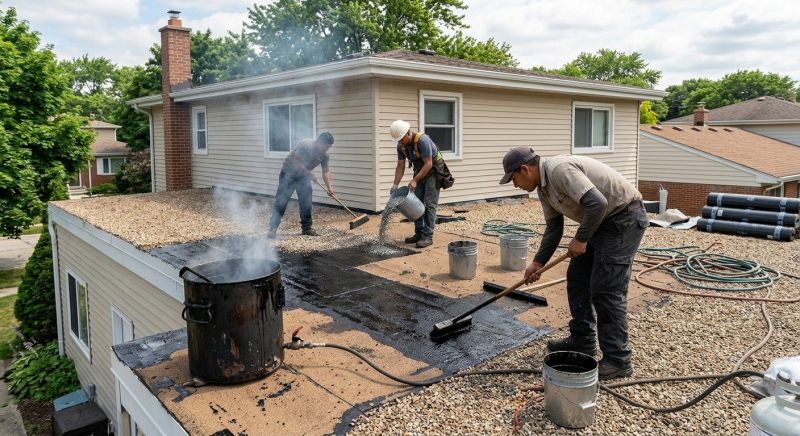 Flat Roof Tar Repair in Accomack County, VA