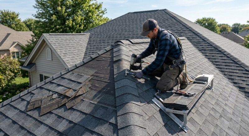 Hip Roof Shingle Repair in Accomack County, VA