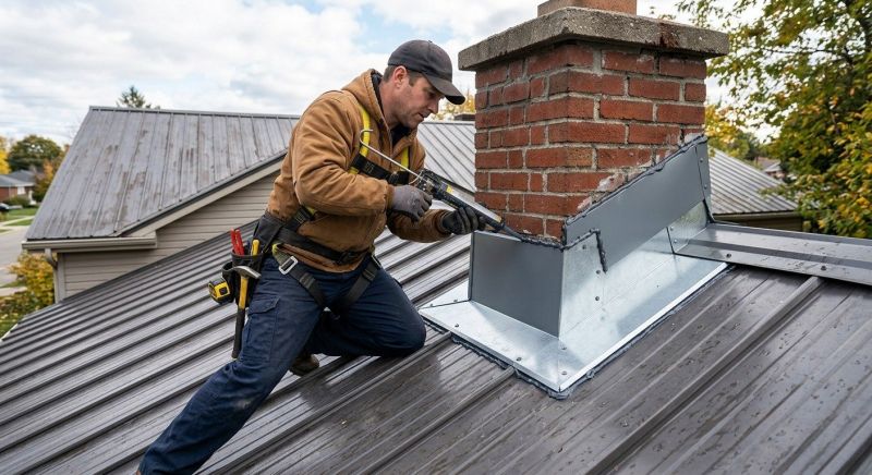 Metal Roof Flashing Repair in Accomack County, VA