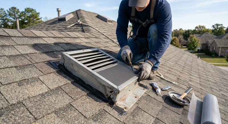 Roof Vent Flashing Repair in Accomack County, VA