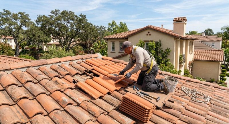 Spanish Tile Roof Repair in Accomack County, VA