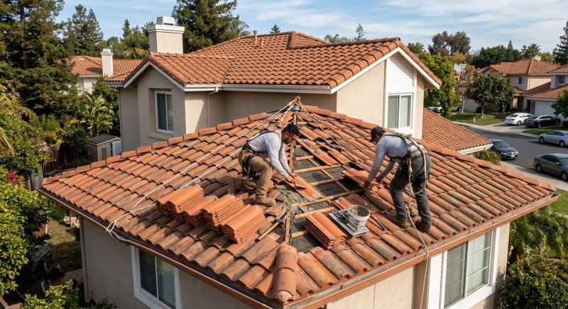 Spanish Tile Roof Repair in Accomack County, VA