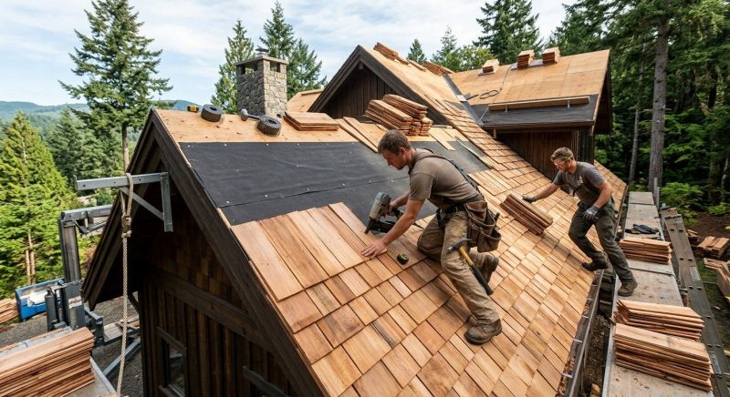 Wood Roofing Installation in Chincoteague Island, VA