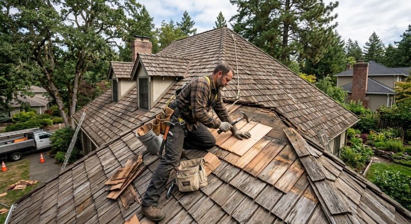 Wood Shake Roof Repair in Chincoteague Island, VA