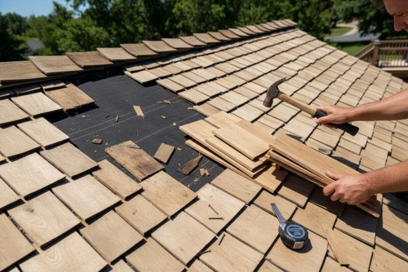 Wood Shake Roof Repair in Chincoteague Island, VA