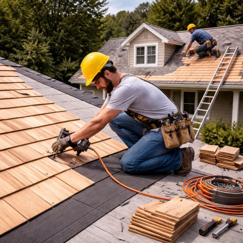 Wooden Roof Installation in Accomack County, VA